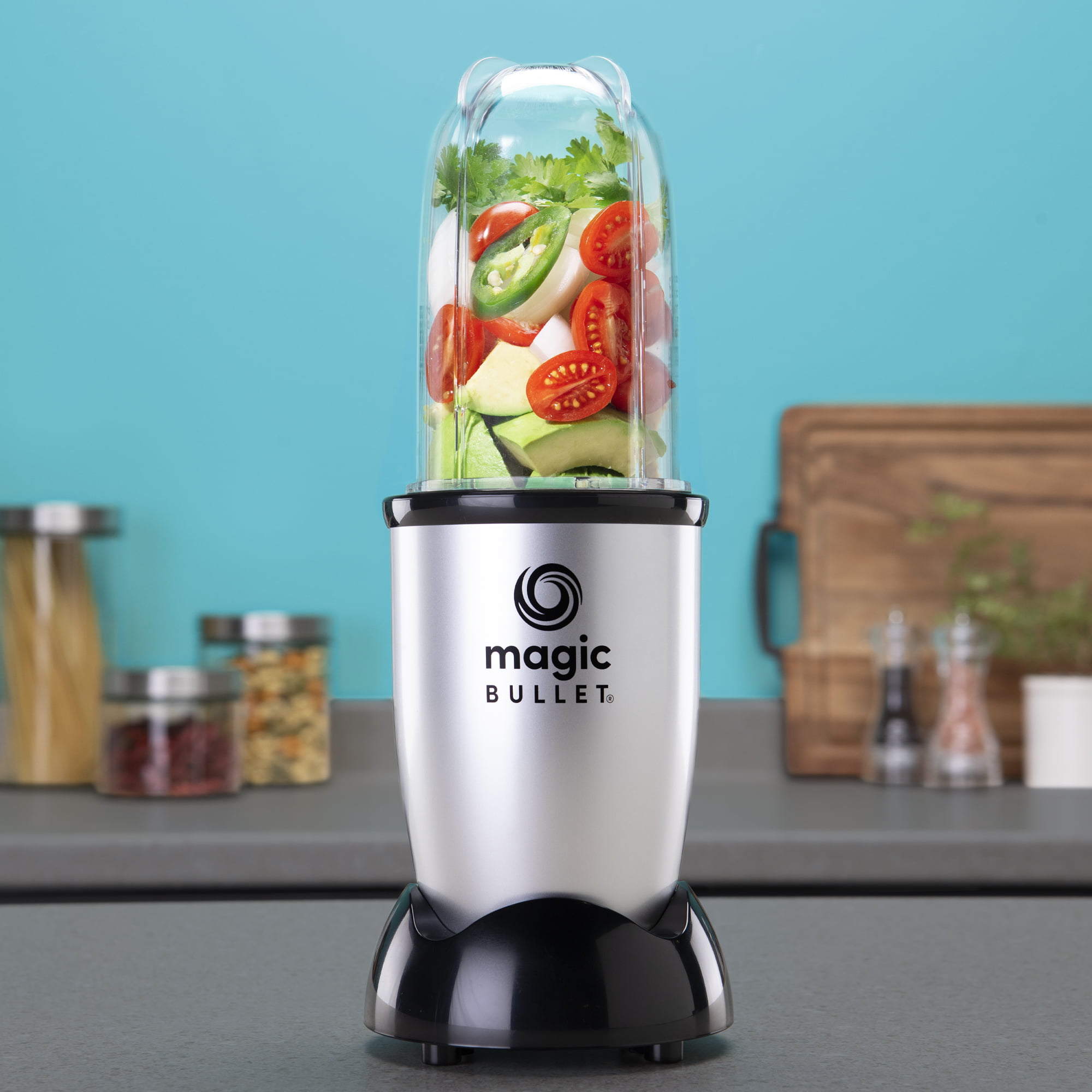 Magic Bullet 400 Watts, 6 Piece Set, Multi-Function High-Speed Blender,  Mixer System with Nutrient Extractor, Smoothie Maker, Silver