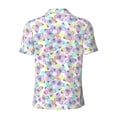 thumbnail image 4 of Rocae Butterflies on Polka Dots for Men's Short Sleeve Polo Shirt, Quick Drying Performance Moisture Wicking Sports Men's Golf Shirt XX-Large, 4 of 9