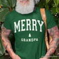 thumbnail image 5 of Merry Grandpa Retro Christmas T-Shirt, Matching Family Holiday Tee, 5 of 7