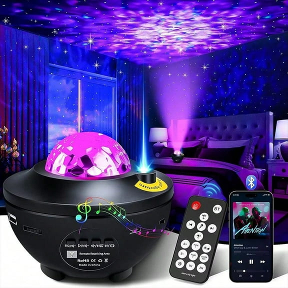 Star Projector, Galaxy Projector For Bedroom, LED Night Light Projector With Bluetooth Speaker, Timer, Remote Control, Gifts For Kids, Adults, Christmas, Birthday