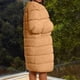 thumbnail image 5 of Abrigo de imitación corto de talla grande para mujer, chaqueta cálida de imitación peluda, ropa de abrigo de manga larga Fridja BV0+2228, 5 of 7