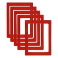 thumbnail image 1 of Unique Bargains Cadre Photo Magnétique 5x7, 5 Pcs Cadre Photo Magnétique Réutilisable pour Réfrigérateur, Rouge, 1 of 7
