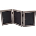 thumbnail image 2 of Golden State Art 3-Opening 4x6 Trifold Hinged Tabletop Display Picture Frame, Gray, 1-Pack, 2 of 6