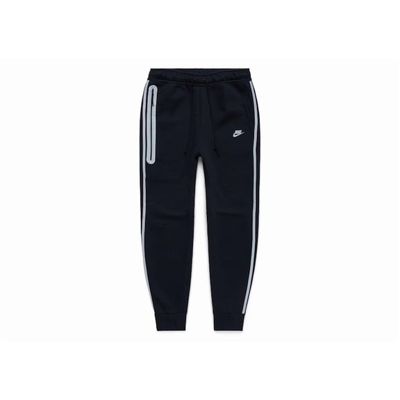 Nike Men's Sportswear Tech Fleece Reflective Details Pant Black/Bemis Silver, from StockX
