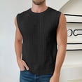 thumbnail image 2 of Chaleco sin mangas con capucha y cuello en V de malla para hombre - Diseño hueco, poliéster, corte holgado informal (S-XXXL), 2 of 7