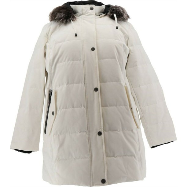 arctic expedition quilted down coat removable hood women s a367602 walmart com