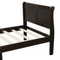 thumbnail image 3 of Kacho Wood Platform Twin Bed Frame, 200lb Heavy Duty Platform Bed, Platform Bed with Headboard and Footboard, Wood Slat Support, No Noise-Free, No Box Spring Needed, Espresso, 3 of 7