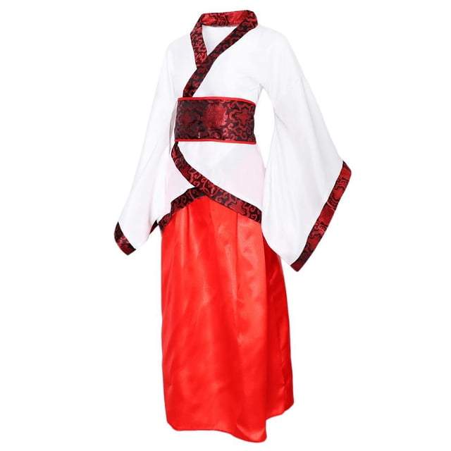 Ropa china Han para mujer, Hanfu, vestido de China antigua, traje de Cosplay, disfraces Colcomx Hanfu chino para mujeres