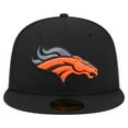 thumbnail image 2 of Men's New Era  Black Denver Broncos Color Pop 59FIFTY Fitted Hat, 2 of 5
