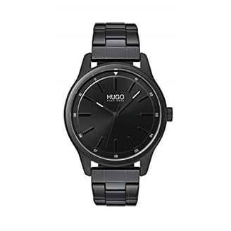 Montre Homme HUGO BOSS 1530115 - Cadran Analogique, Bracelet Cuir Noir - Neuve Avec étiquettes
