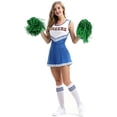 thumbnail image 2 of 12-packPomPomsCheerleadingmetalliskfolieCheerPomPomsmedplasthandtagförCheerSquardTeamSpiritSports, 2 of 3