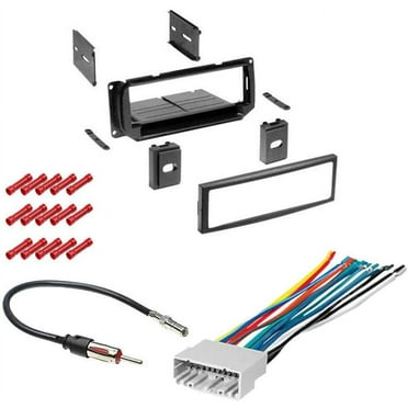 Dash Kit With Wire Harness & Antenna Adapter – For 2007-2017 Jeep Wrangler – AUXITO