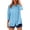Light Blue, variant on Women's Long Sleeve Shirts Relaxed Fit Comfortable & Breathable with Button Down and Roll-Up Sleeves for Casual Daily Wear in Light Blue, Lavender, Khaki, Pink