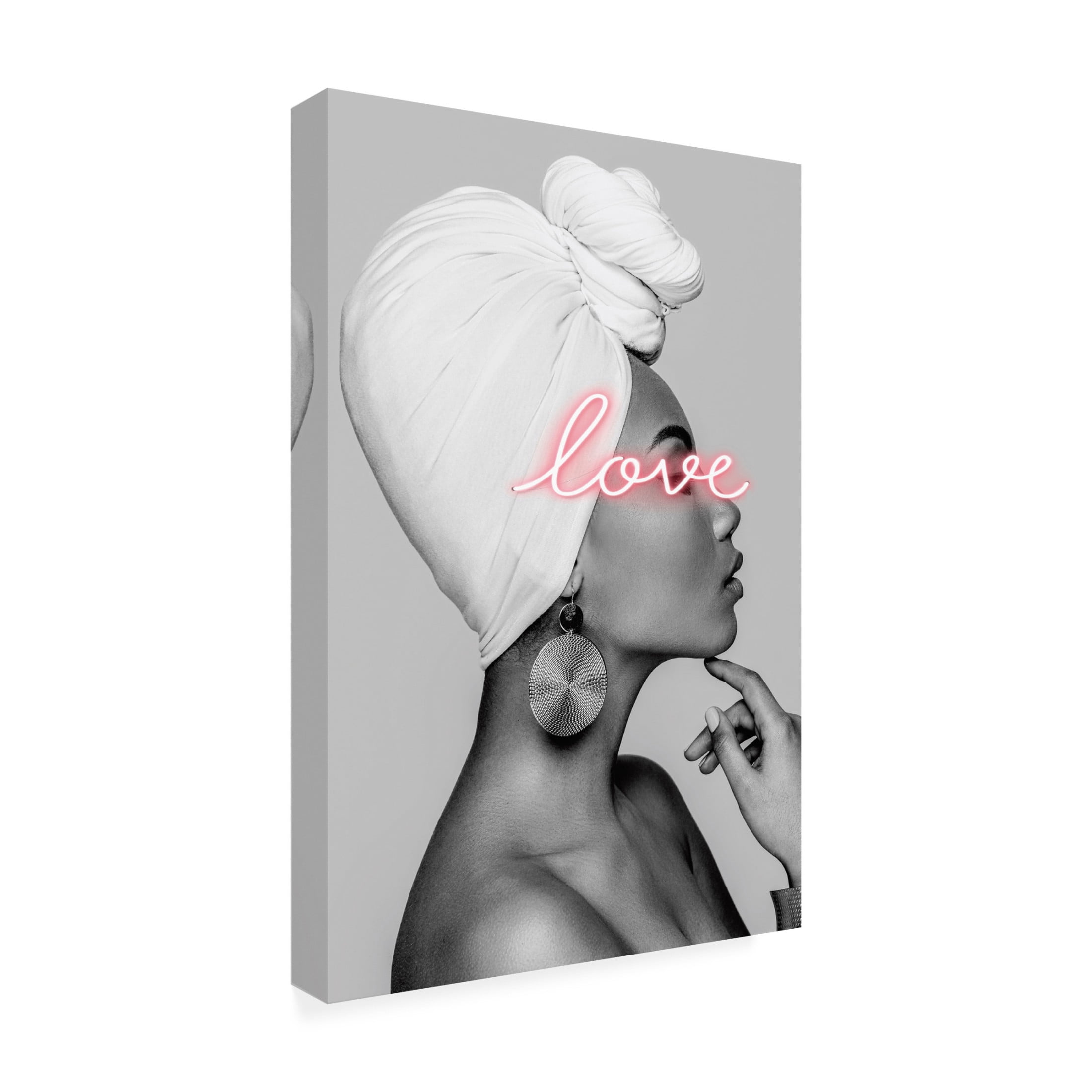 Canvas Wall Art - Incado 'Love' Wall Art for Living Room, Bedroom, or Office Décor by Trademark Fine Art - 16 x 24 Inches