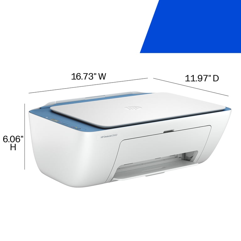 HP DeskJet 2942 Wireless All-in-One Color Inkjet Printer, Scanner