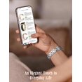 thumbnail image 6 of Wearlizer Stainless Steel Scrollwork Band Compatible with Apple Watch, Dressy Chain Bracelet for Women, 38/40/41/42/44/45/46/49mm, Series 11/10/9/8/7/6/5/4, SE, Ultra 11, 6 of 7