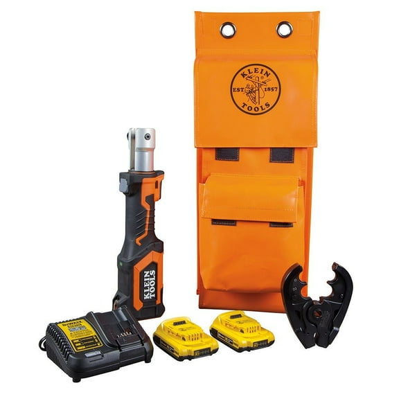 Klein Tools Cordless 7-Ton Crimper Kit 2 Ah