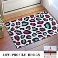 thumbnail image 3 of White and Colorful Of Leopard Print Door Rugs,Washable Non Slip Door Mats Indoor,Decorative Door Mats,Entry Mat Indoor for Entrance,Bedroom,Kitchen,Bathroom,16"x24", 3 of 6