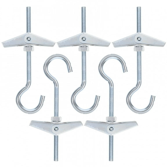 TALENO Toggle Bolts 5 Sets Toggle Anchor Wing Nut Toggle Bolt For Drywall For Hanging Heavy Item,3.54"X0.79"X0.2"