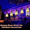 thumbnail image 4 of Set of 3 Halloween Hanging Ghosts, Halloween Decorations Outdoor for Yard Patio Garden Tree Outside(3 Ghost Lighted),Set of 3 Halloween Hanging Ghosts, 4 of 7