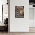 thumbnail image 3 of Lion Of Judah Wall Art Jesus Quotes God Bible Christian Religious Wall Decor Rustic Lion Cross Picture Canvas Prints Modern Home Framed Artwork for Church Living Room Bedroom 12"x16", 3 of 6