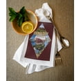 thumbnail image 3 of Decorative Tea Towel, Apron Monterey, California, Montage,, Unisex, Adjustable, Organic Cotton, 3 of 3