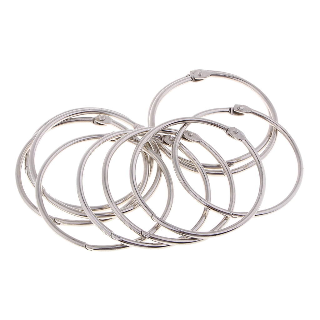 10/20/30Pcs Stainless Steel Curtain Clips Hanging Rod Hooks Window Shower Rings 