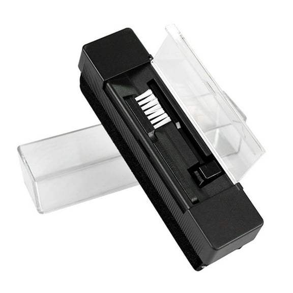 1 Set Carbon Fiber Velvet Anti Static Clean Brush Cleaner Remover for Phonograph Turntable LP Vinyl Records Cleaning Kit