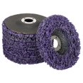 thumbnail image 1 of czcpp-Strip Wheel Paint Removal Disc - 4Inch Poly Strip & Clean Wheels Paint Rust Removal Tool for 100mm Angle Grinder - Metal Wood Concrete Grinding 5Pack (Purple), 1 of 4