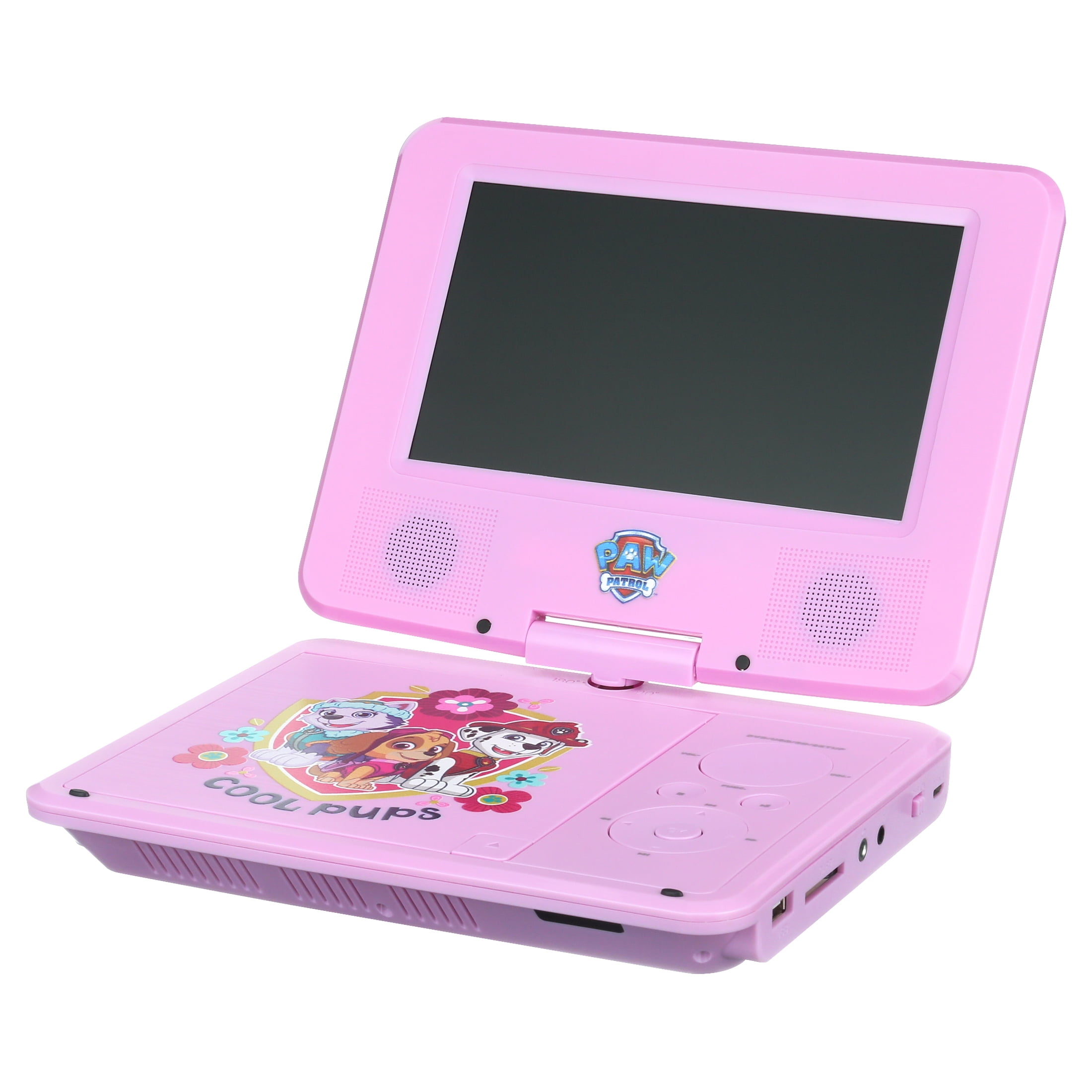 PAW Patrol 7" Portable DVD Player with Carrying Bag and Headphones, Pink