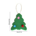 thumbnail image 3 of Mini Christmas Tree Ornament Hanging Decoration Cute Polyester Holiday Pendant for Window Home Wreath Decor, 3 of 7