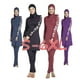 thumbnail image 5 of Burkini de manga larga con estampado floral para mujer, traje de baño musulmán, ropa de playa, ropa de vacaciones, traje de buceo con hijab, S-6XL, 3 piezas, 5 of 5