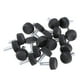 thumbnail image 5 of GOOHOCHY 20 piezas de accesorios para muebles, patas de ajuste de plástico, patas ajustables, color negro, 5 of 8