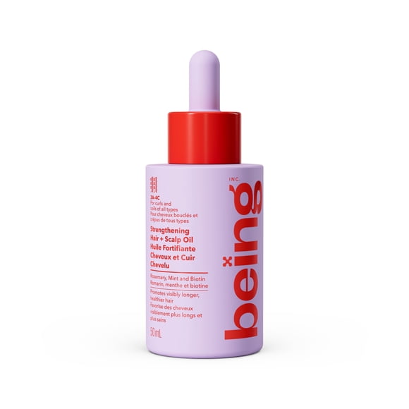 being CURL POWER Strengthening Hair and Scalp Oil with Rosemary, Mint and Biotin 50mL