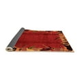 thumbnail image 2 of Ahgly Company Indoor Rectangle Abstract Orange Modern Area Rugs, 2' x 4', 2 of 4