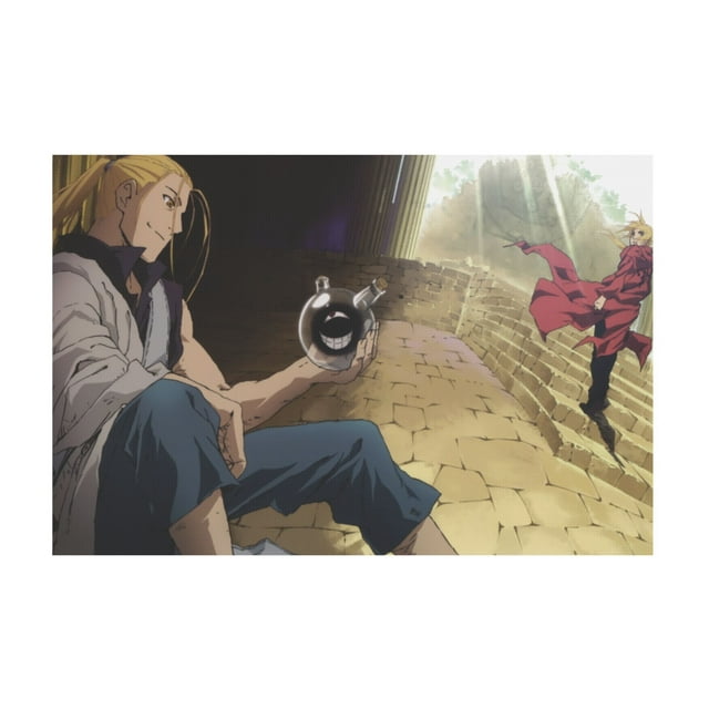 Qingyee Affiche en Toile d'Anime Polyester Multi-Tailles Affiche Décoratif, Affiche Fullmetal Alchemist Affiche Peinture d'Anime Affiche Décoratif