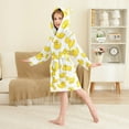 thumbnail image 2 of FORMRS Niños Bathrobe Unisex Hooded Robe Soft Plush Pajamas Sleepwear, Size 10-12T, Yellow Rubber Ducks, 2 of 7