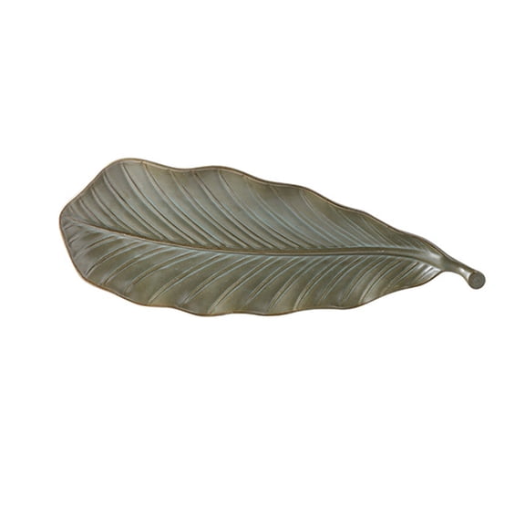 Ceramic Serving Tray Creative CeramicLeaf Shaped Long Platter Oblong Serving Tray For Pastries Breakfast Desserts Elegant Tableware For Home Entertaining Hostess Gift