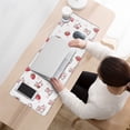 thumbnail image 3 of Long Mouse Pads for Desk,Pink Cow Strawberry Pattern Desk Mats on Top Of Desks, Desk Mouse Pad Extra Large with 3mm Non-Slip Base and Stitched Edge for Gaming,Office,Work,Home 31.5"x11.8", 3 of 6