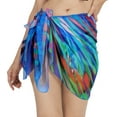 thumbnail image 2 of LA LEELA Women's Bikini Wraps Beach Wrap Swimwear Cover up Skirt Bathing suit Swimsuit Sarong Coverups for Women One Size Colorful, Leaves, 2 of 5
