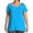 Blue, variant on Women's Plus Size Summer Solid Color Slub Trim Tunic Top Long Layering Top Overlapping Top Women Womens plus Shirts Womens Rayon Tops Pack of Tops for Women Tee Shirt Women Long Womens