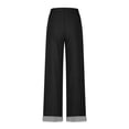 thumbnail image 4 of AUNVITO Women's Drawstring Waist Wide Leg Pants Loose Fit Casual and Comfortable 100% Cotton Elastic Cuff Trousers, 4 of 6