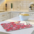 thumbnail image 6 of Yayeee Dish Drying Mat for Kitchen Counter 18"x24" Microfiber Absorbent Pad, Sweet Strawberry, 6 of 7
