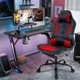 thumbnail image 6 of Dkelincs PC Gaming Chair Ergonomic Office Chair with Lumbar Support Flip Up Arms Headrest Adjustable Computer Desk Chair for Adults, Red, 6 of 7