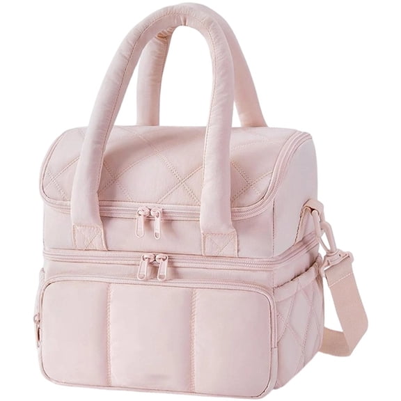 Jiibva Insulated Lunch Bag Lunch Box for Women, Leakproof Cooler Tote with Adjustable Shoulder Strap, Reusable Thermal Meal Prep Bag for Work Picnic Travel