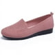 thumbnail image 3 of Zapatos de tela artesanal para mujer, de malla, de boca baja, cómodos, transpirables, de poliuretano, planos, para madres de mediana edad y mayores, 3 of 6