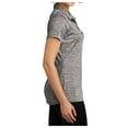 thumbnail image 3 of Yellow Rooster Women's PosiCharge Electric Heather Polo Black Electric XS, 3 of 5