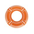 thumbnail image 1 of Pet Life DT23OR Flex Bark Flexible Frisbee Fetch Dog Toy, Orange - One Size, 1 of 1