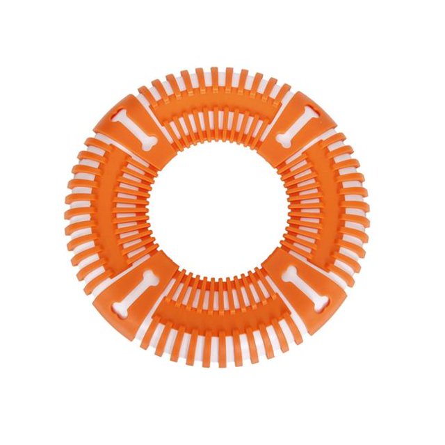 Pet Life DT23OR Flex Bark Flexible Frisbee Fetch Dog Toy, Orange - One Size