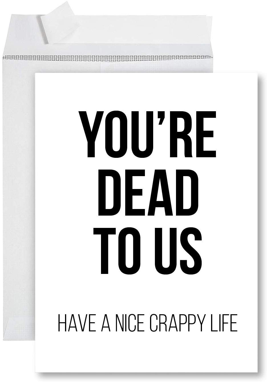 Koyal Wholesale You're Dead To US Funny Jumbo New Job Greeting Card ...